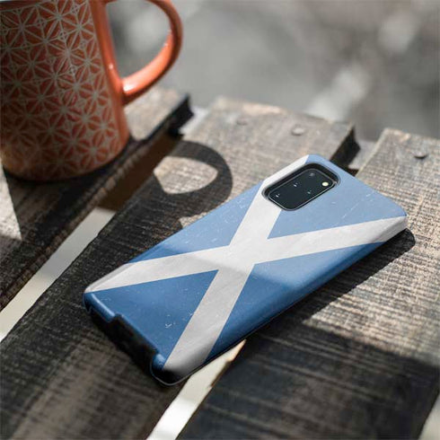 Scotland Flag Distressed Galaxy S20 Plus Pro Case